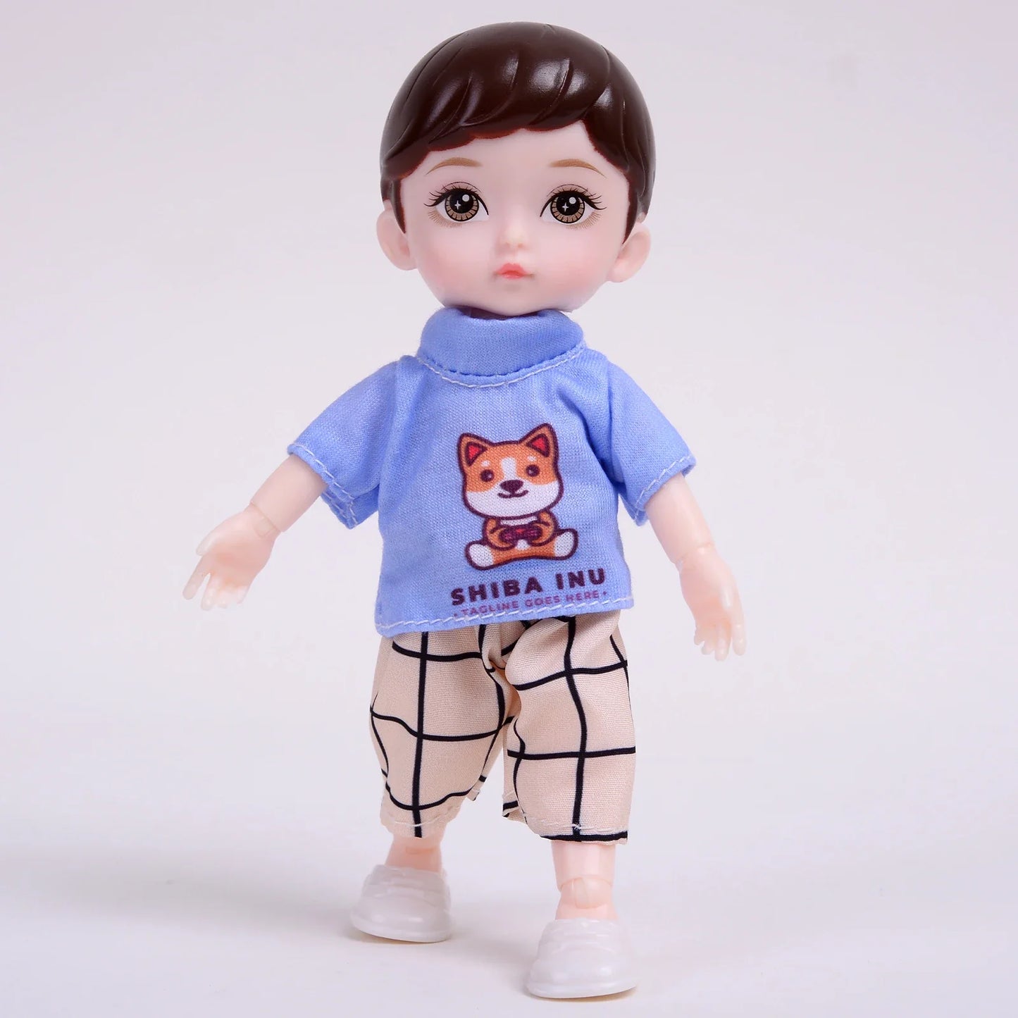 One Piece 6-Inch Baby Dolls – Boy Model with 13 Movable Joints & Painted Eyes, Birthday Gift Toy for Children Girls