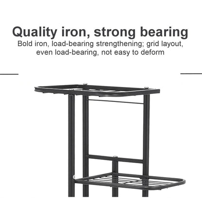 Cordlal Iron Plant Stand 6/7/8-Layer Flower Pot Holder Rack Organizer for Home Garden Decor