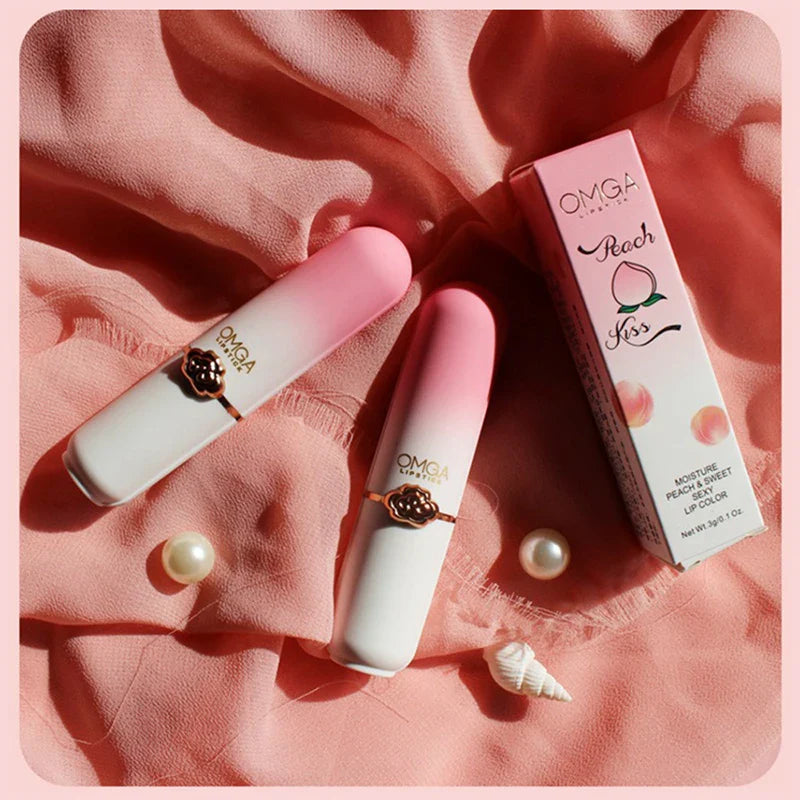 Peach Color-Changing Jelly Lipstick – Moisturizing, Non-Stick Cup Warm Lip Balm