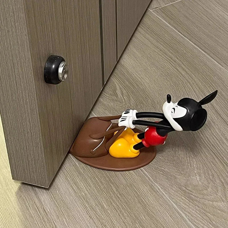 Kawaii Disney Doorstops — Mickey, Donald Duck & Woody Cute Windproof Anti-Collision Door Stop for Home & Office, Gift Decor Toys