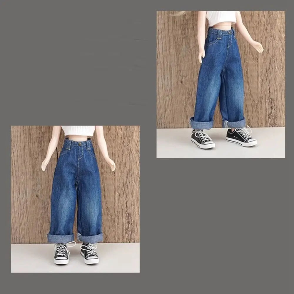 Casual DIY Doll Clothes — Handmade Cute T-Shirt, Vest & Jeans Outfit for Licca OB24/26/27 Dolls