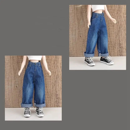 Casual DIY Doll Clothes — Handmade Cute T-Shirt, Vest & Jeans Outfit for Licca OB24/26/27 Dolls