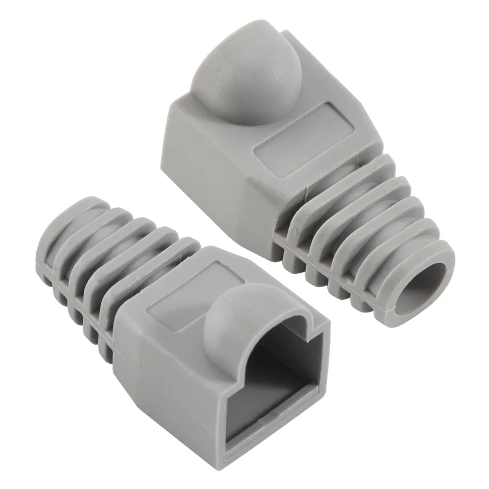 Mixed Color RJ45 Ethernet Cable Boots — Strain Relief Covers for CAT5E/CAT6 Connector Plugs