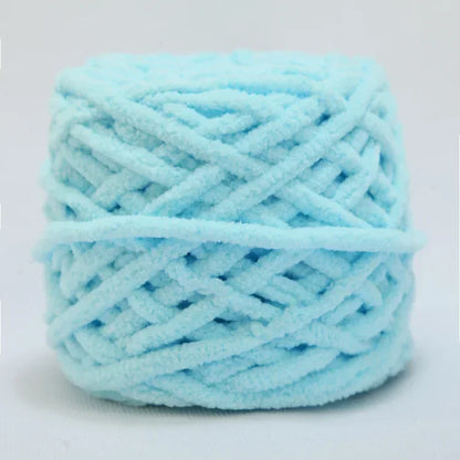 100g Chenille Knitting Yarn – Soft Thick Cotton Ice Strip Wool for DIY Hand Knitting Scarves & Crafts