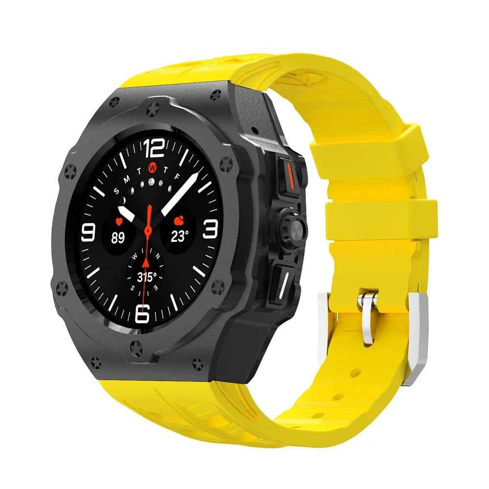 Luxury Carbon Case & Rubber Strap Kit – Samsung Galaxy Watch Ultra 47mm Accessories