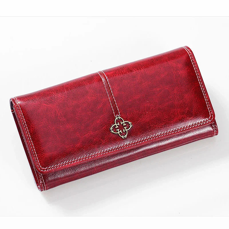 Women’s Leather Long Wallet – Luxury Fashion Purses & Card Holder, Money Bag Handbag for 2022