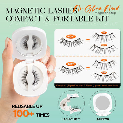 VYRILA Soft Magnetic Eyelashes Reusable No Glue 3D Natural Look Magnetic Lashes Kit Easy Apply Eye Makeup