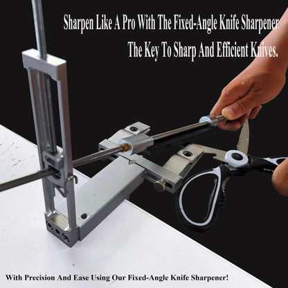 S09 Professional Fixed Angle Knife Sharpener – Apex Knife Sharpening System with Diamond Stones Set for Kitchen Tools