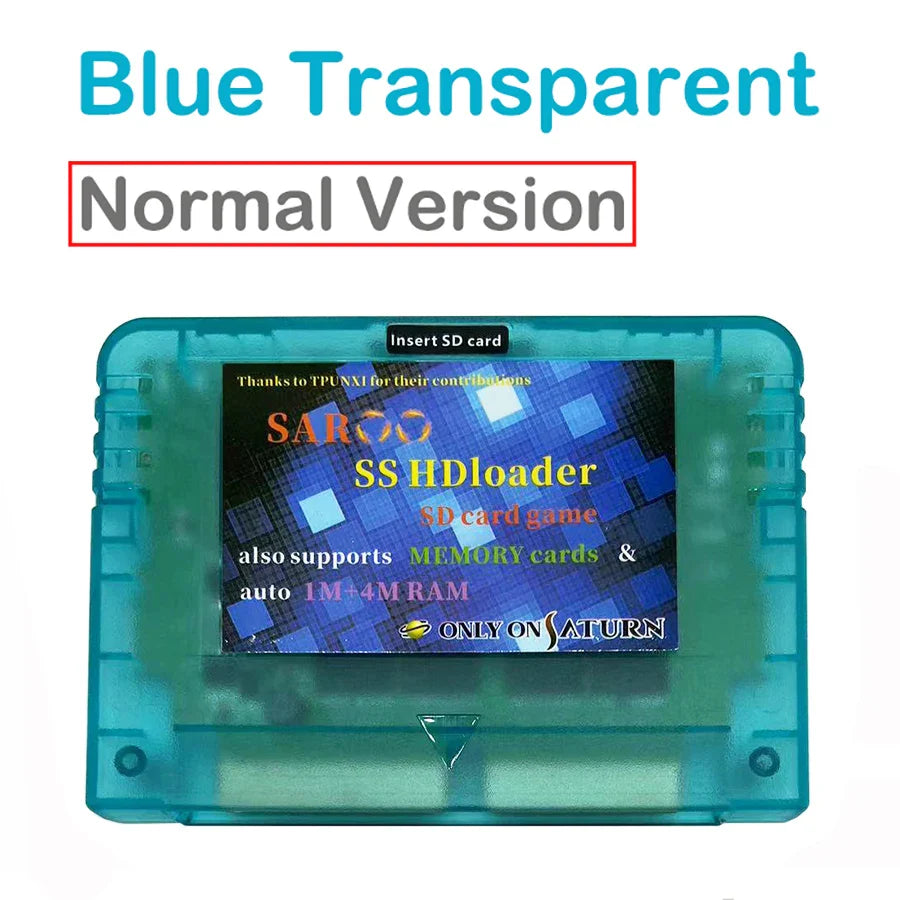 2025 V0.7 SAROO SS HDLoader Game Cartridge — SD/TF Card Support for Sega Saturn, Play Without CD