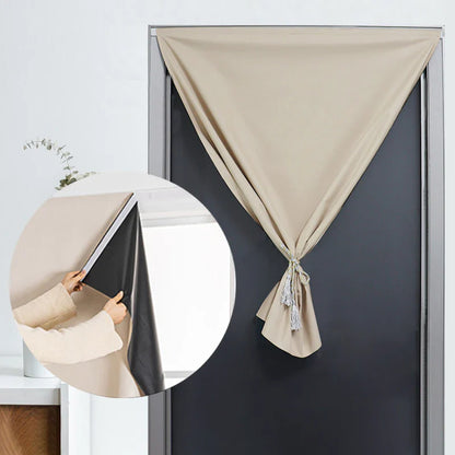100% Blackout Self-Adhesive Curtain – Punch-Free Sunshade for Bedroom, Window, Door, and Balcony with Privacy and Insulation