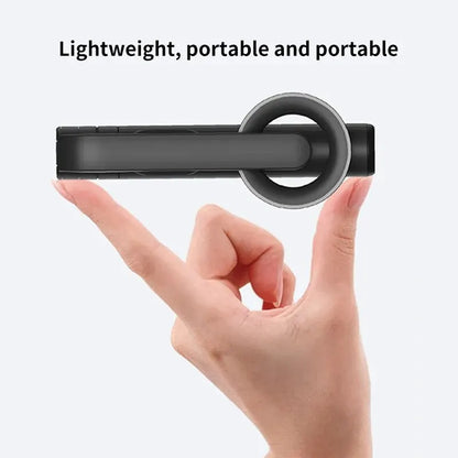 Bluetooth Selfie Stick with Magnetic Mobile Phone Stand - Handheld Camera Stabilizer with Integrated Desktop Triangle Stand for TikTok Live