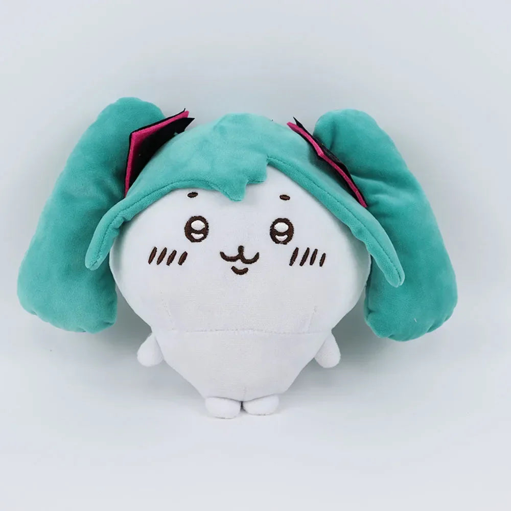 Cartoon Fit Hatsune & Chiikawa USAGI Plush Doll – Kawaii Bag Pendant Toy for Girls’ Holiday Gift