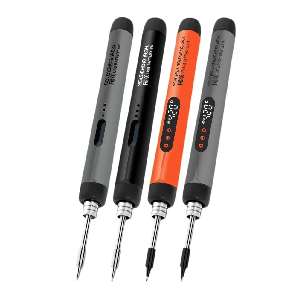 USB Digital Soldering Iron – Adjustable Temperature 300–450℃ Type-C Rechargeable 1000mAh/800mAh Battery Intelligent Portable Solder Welding Tool