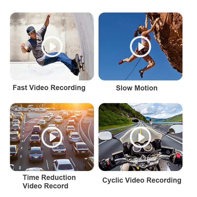 4K 30FPS Head-Mounted Camera — Wearable WiFi Camcorder with 120° Wide-Angle Lens, Anti-Shake & APP Control