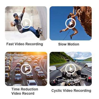 4K 30FPS Head-Mounted Camera — Wearable WiFi Camcorder with 120° Wide-Angle Lens, Anti-Shake & APP Control