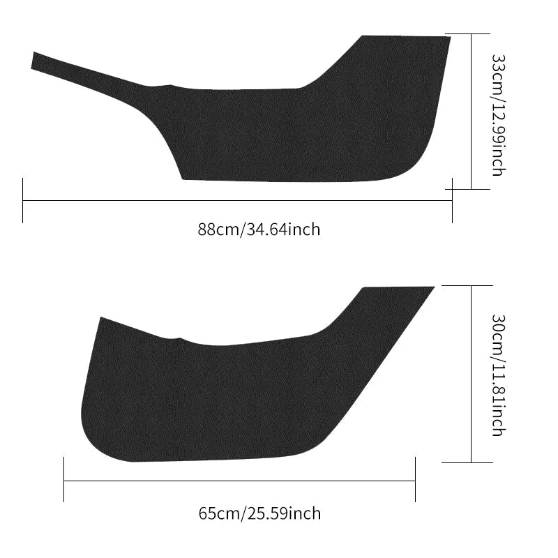 Tesla Model 3/Y Car Door Anti-Kick Pad – Protective Door Panel Mat, Anti-Stepping & Anti-Dirt Accessory