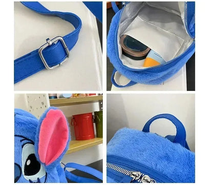 Disney Stitch Plush Backpack – Large-Capacity Cartoon School Bag for Kids & Kindergarten Gift
