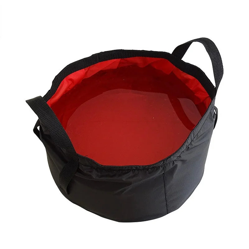 8.5L Collapsible Wash Basin - Portable Folding Bucket for Foot Washing, Travel, Fishing, Hiking, and Camping, Outdoor Water Container