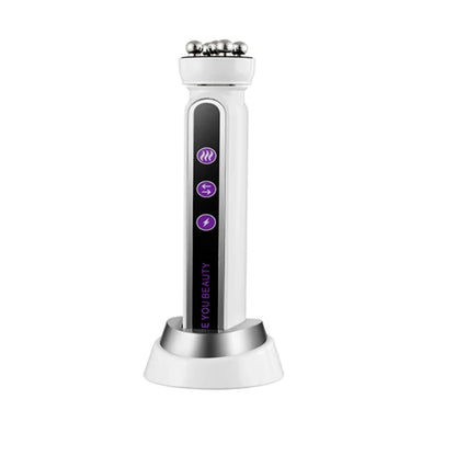3 in 1 RF EMS Facial Roller Massager – 360° Skin Lifting, Fine Line Reduction, Microcurrent Beauty Machine