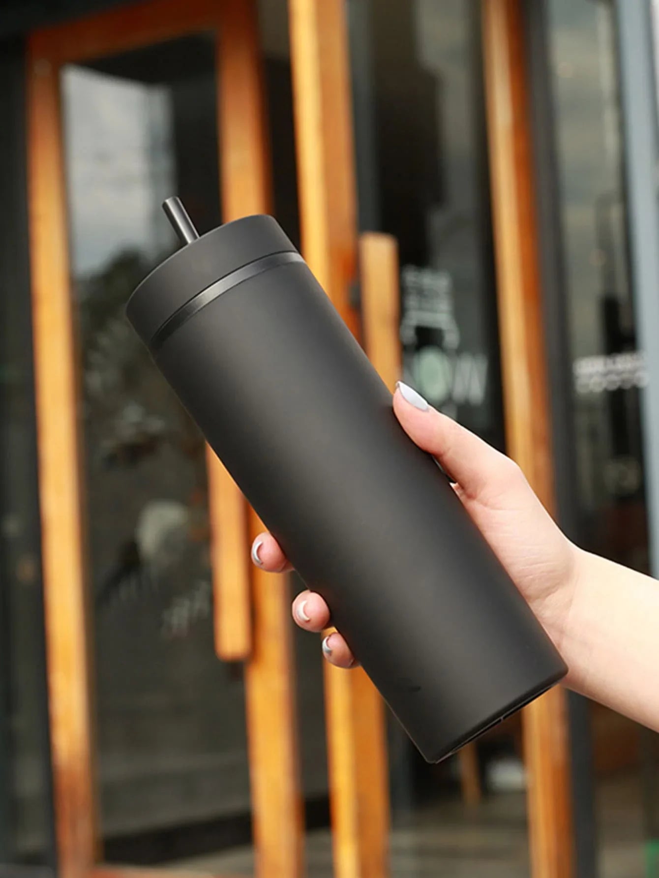 1PC Tumbler Straw Cup with Lids: Double Wall Plastic Drinkware for Fruit Juice - Ideal Gift for Festival Parties