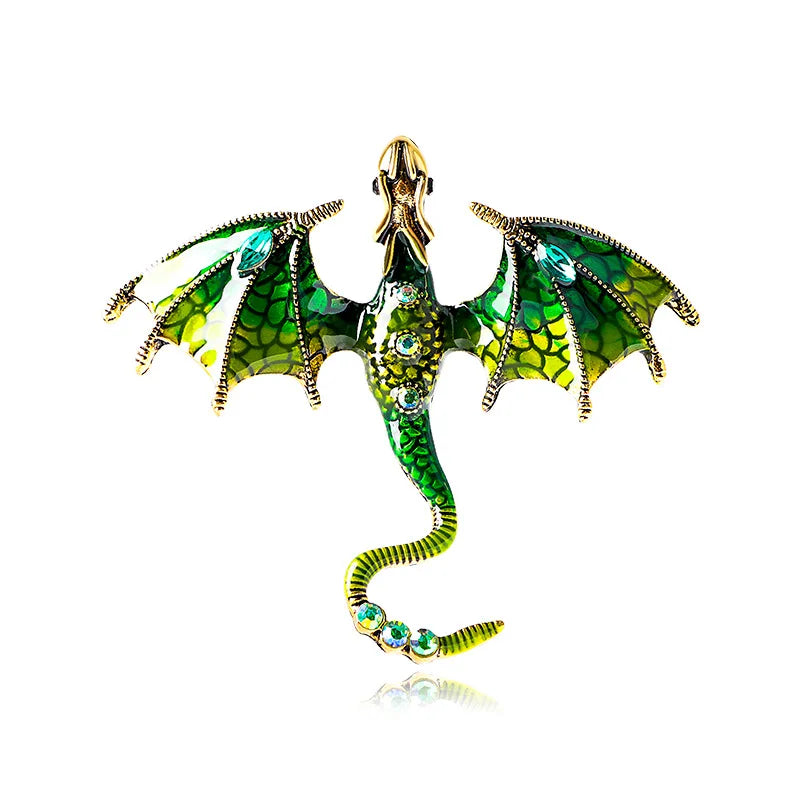 Fly Dragon Enamel Lapel Pins - Brooch for Jeans, Backpacks | Jewelry Clothing Badges | Wedding Gift & DIY Decor for Men