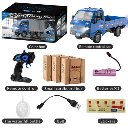 KF21 1:16 RC Drift & Climbing Truck – 2.4GHz Remote Control Car with Spray & LED Lights | Kids’ Gift Toy