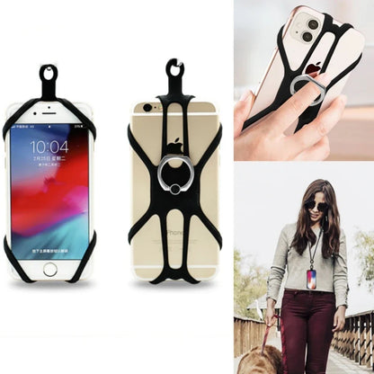 Universal Silicone Phone Lanyard — Sports Strap, Ring Holder, Neck Sling Rope & Mobile Phone Chain