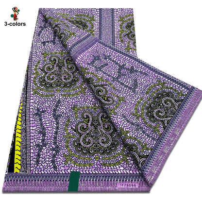 2026 African Ankara Wax Print Fabric - 100% Cotton Soft Dutch Hollandais Pagne for Dresses