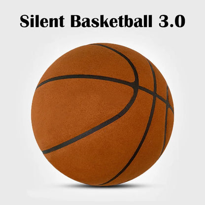 Silent Foam Basketball – Size 7/6/5, Indoor Grooved Airless Quiet Dribbling Training Ball Gift