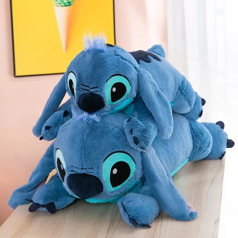40cm Blue Stitch Plush Doll – Long Pillow Toy for Girls, Sleeping & Hugging Gift
