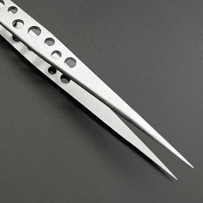 Precision Anti-Static Electronics Tweezers Set – Stainless Steel Curved & Straight Tip Forceps for Phone Repair & Industrial Use