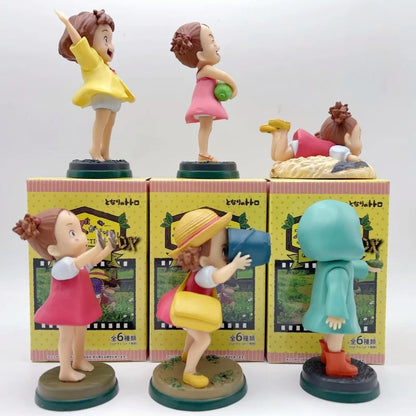 New Arrival Anime PVC Figure – Cute Fireflies Girl & Ponyo Model for Desktop Decoration, Kids Toys & Birthday Gifts