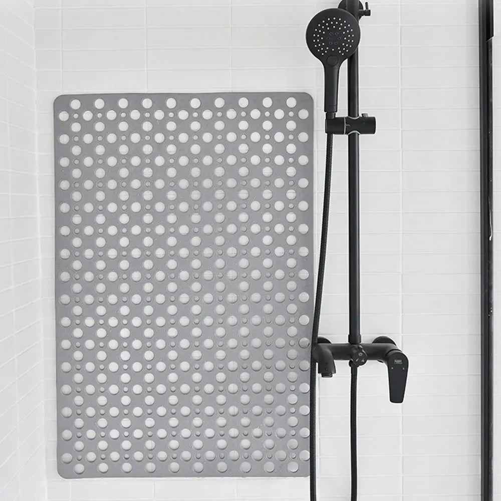 Extra Porous Large Bath Mat - Non-Slip, Strong Suction, Anti-Mold TPE Shower Mat for Kitchen and Bathroom