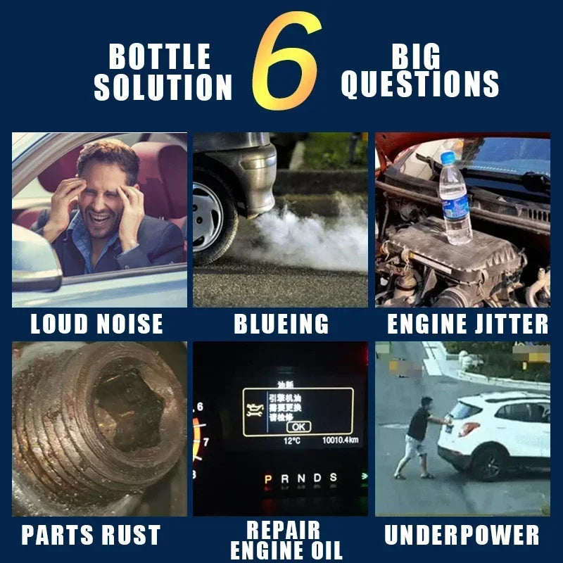 Engine Anti-Wear Additive — Noise Reduction & Performance Booster Car Oil Treatment
