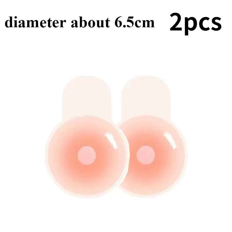 Reusable Silicone Nipple Covers for Women – Invisible Strapless Bra Pasties & Breast Petals