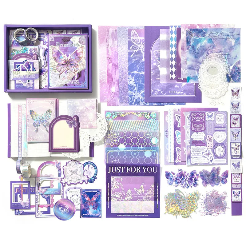165 Piece Vintage Handbook Gift Boxes – School Student Reward & Scrapbooking Supplies, Children's Gift Set