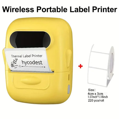 P50 Mini Portable Wireless Thermal Label Printer – Supports 12-50mm Colorful Thermal Paper