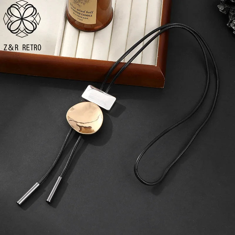 Vintage Long Chain Necklace – Irregular Gothic Pendant Jewelry for Women, 2023 Trendy Fashion Accessories