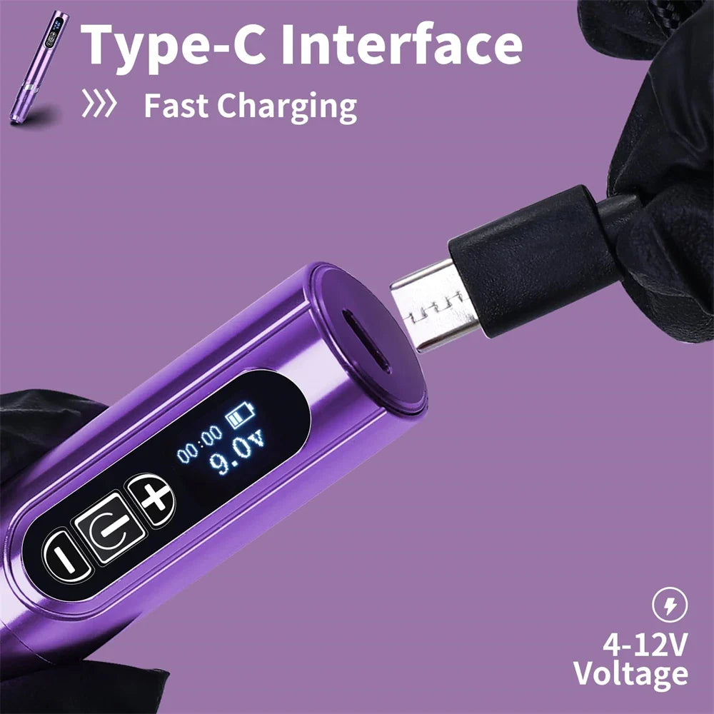 2PC Wireless Tattoo Pen Set — Professional Battery-Powered Tattoo Machine for Artists & Beginners