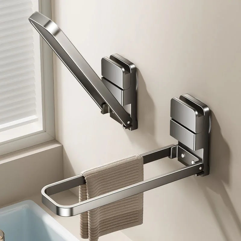Detachable Towel Rack — Space-Saving, Compact, Moisture-Resistant Design with Easy Damage-Free Installation