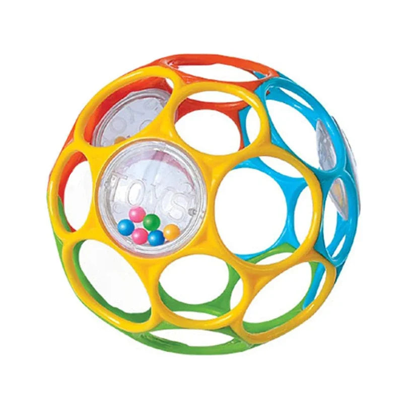 Soft Baby Grasping Rattle Ball – Early Education Sensory Toy with Bell, Random Color for Infants