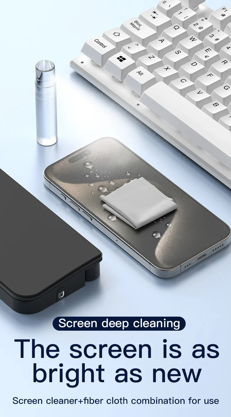 22-in-1 Digital Cleaning Kit – Phone, Camera, Laptop, Keyboard, Headset Brush & Screen Dust Cleaner Gift