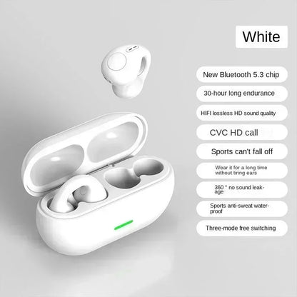 T75 Bone Conduction Headphones - Bluetooth 5.3 Wireless Sports Earphones HiFi Sound Waterproof TWS Headset