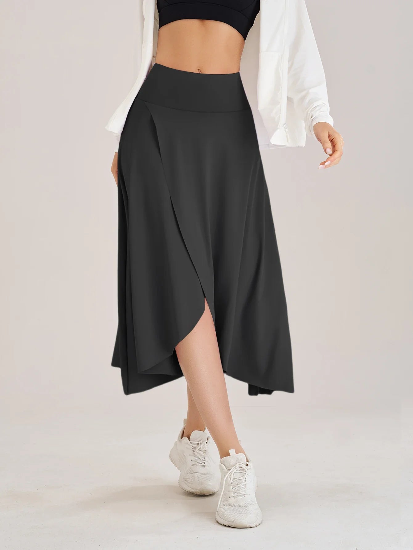 Women’s High Waist Tennis Golf Skirt with Built-in Shorts – Quick Dry Breathable Dance & Fitness Activewear Skort