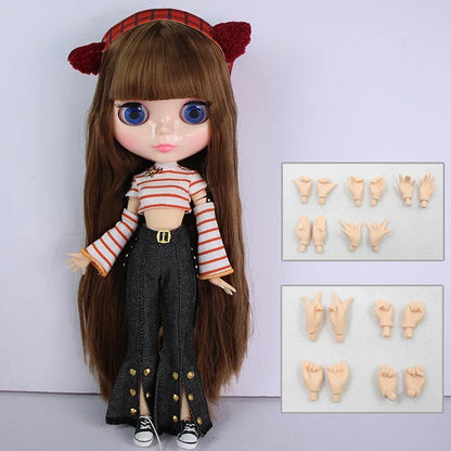 ICY DBS Blyth Doll – 1/6 Joint Body BJD Anime Doll, 30cm White Skin Matte Face Special Combo Toy