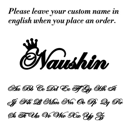 Sipuris Custom Name Brooch - Stainless Steel Trendy Pins for Women & Men, Nameplate Jewelry, Valentine's Day Gift