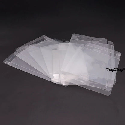 10PCS Clear Transparent Game Cartridge Cases – CIB Plastic PET Protectors for N64, NES, SNES, GB, GBA, GBC, NGPC, Switch & PS5