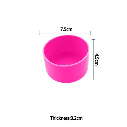 For Better Life , 7.5cm Soft Silicone Cup Bottom Protector Sleeve - Anti-Damage Accessory for Glass Water & Tea Bottles