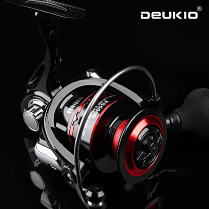 DEUKIO Fishing Reel: 2000-7000 Max Drag 12KG Spinning Reels with Metal Spool - carretilhas de pesca for Fishing Accessories Peche