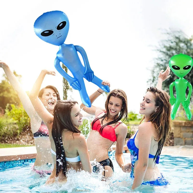 PVC Inflatable Alien Doll – Summer Beach & Pool Party Toy, Indoor/Outdoor Festival Decoration Prop